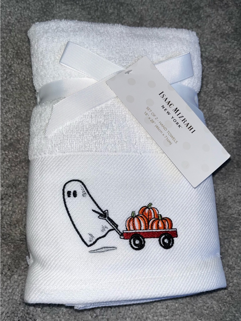 NWT Isaac Mizrahi New York Halloween Hand Towels